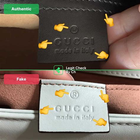 gucci marmont small real vs fake|Gucci Marmont bag authentication.